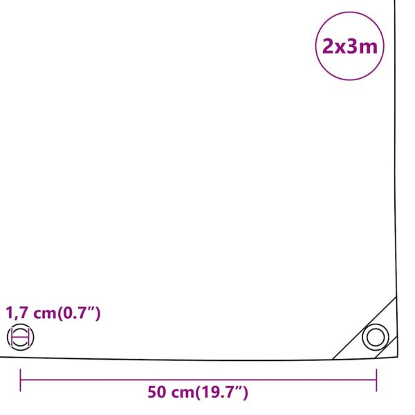 Брезент антрацит 2x3 м 650 г/м²
