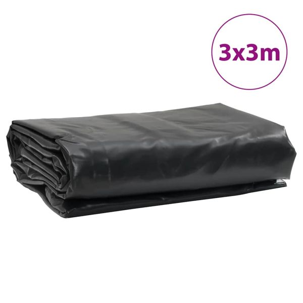 Брезент антрацит 3x3 м 650 г/м²