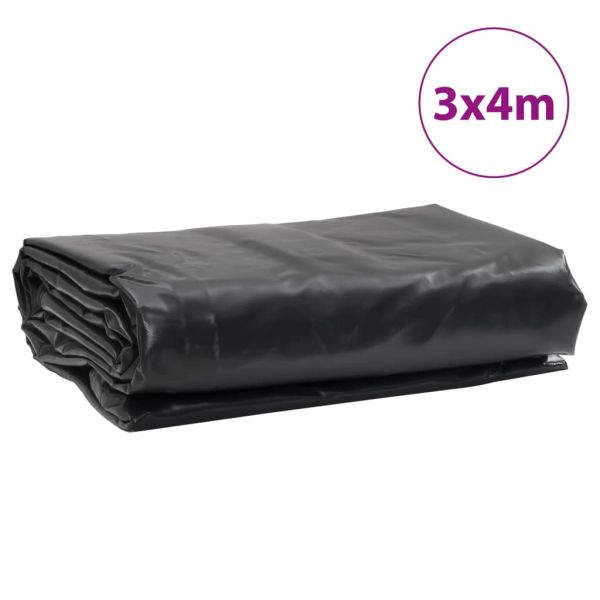 Брезент антрацит 3x4 м 650 г/м²