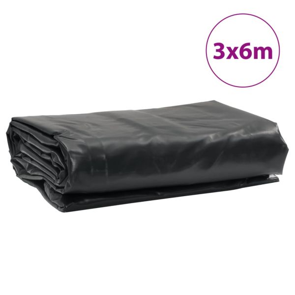 Брезент антрацит 3x6 м 650 г/м²
