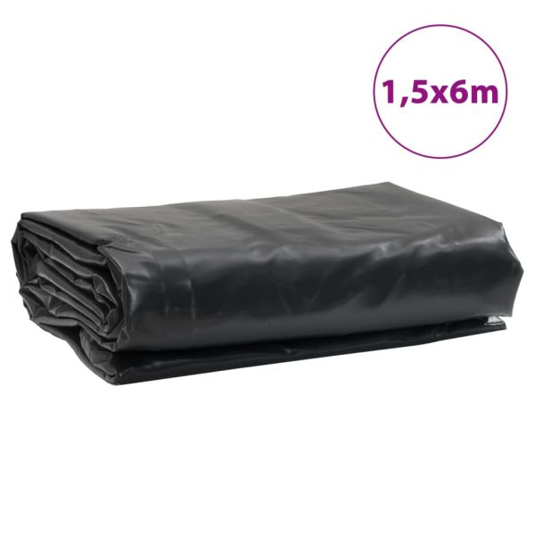 Брезент антрацит 1,5x6 м 650 г/м²