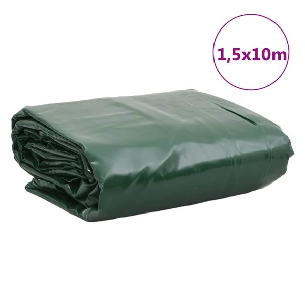 Брезент зелен 1,5x10 м 650 г/м²