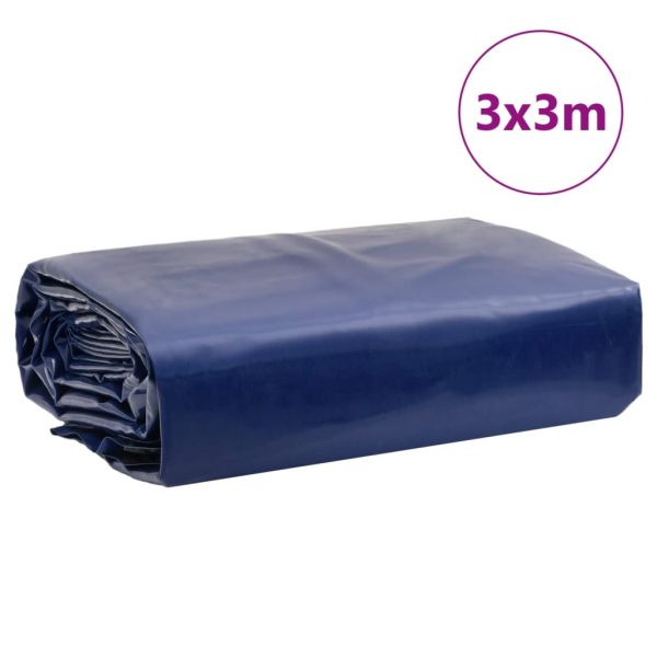 Брезент син 3x3 м 650 г/м²