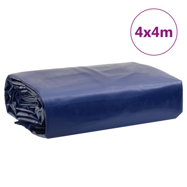 Брезент син 4x4 м 650 г/м²