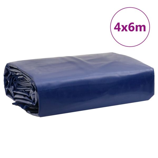 Брезент син 4x6 м 650 г/м²