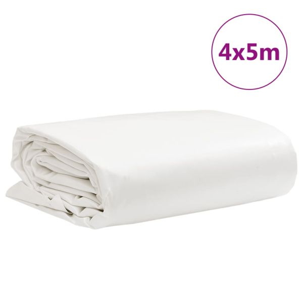 Брезент бял 4x5 м 650 г/м²