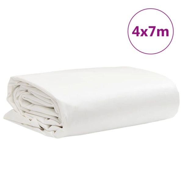 Брезент бял 4x7 м 650 г/м²