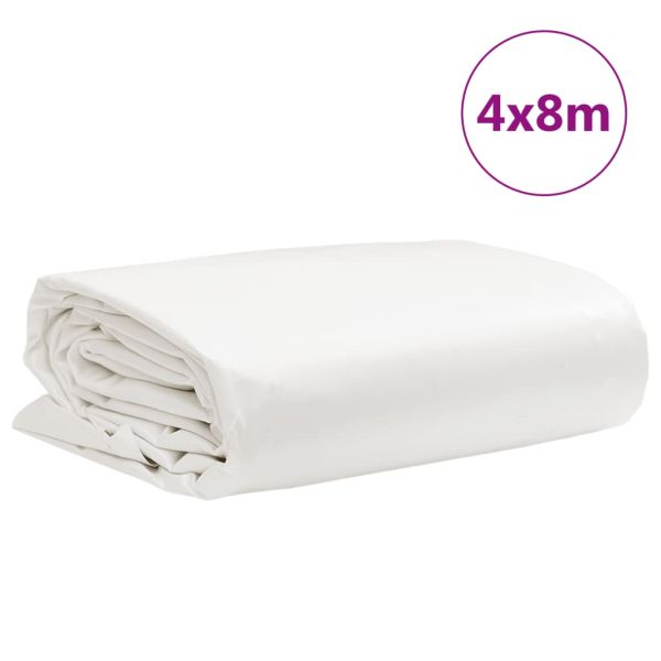 Брезент бял 4x8 м 650 г/м²