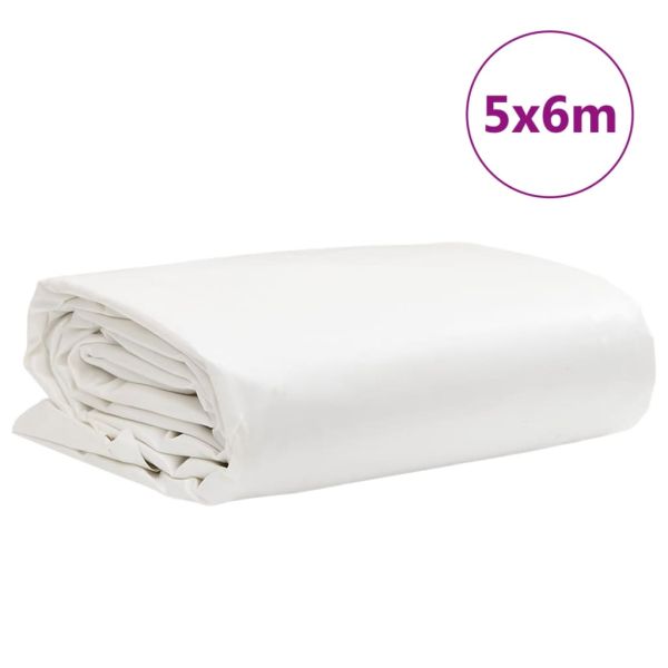Брезент бял 5x6 м 650 г/м²
