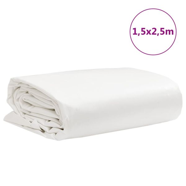 Брезент бял 1,5x2,5 м 650 г/м²