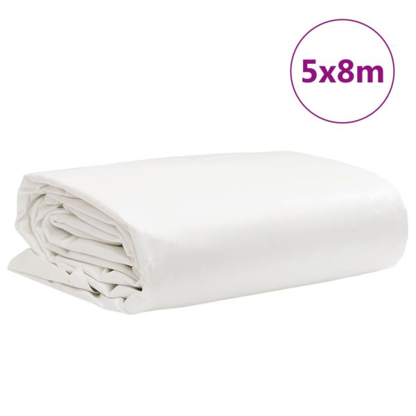 Брезент бял 5x8 м 650 г/м²