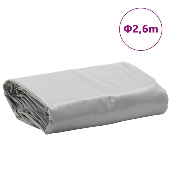 Брезент сив Ø 2,6 м 650 г/м²
