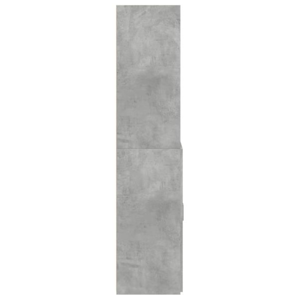 Висок шкаф, бетонно сив, 70x42,5x185 см, инженерно дърво