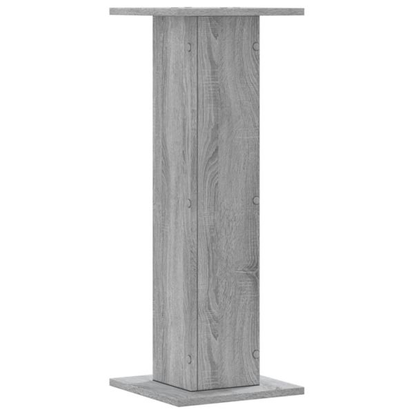 Стойки за растения 2 бр сив сонома 30x30x80 см инженерно дърво