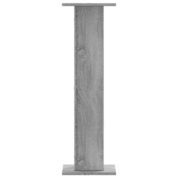 Стойки за растения 2 бр сив сонома 30x30x95 см инженерно дърво