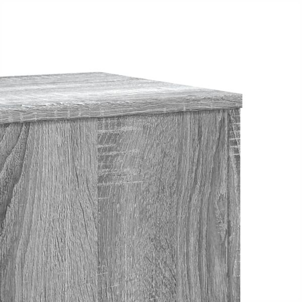 Стойки за растения 2 бр сив сонома 33x33x100 см инженерно дърво