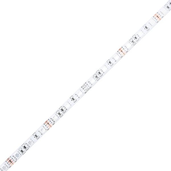 Бюро с LED осветление, Кафяв дъб, 200x55x91 см, инженерно дърво