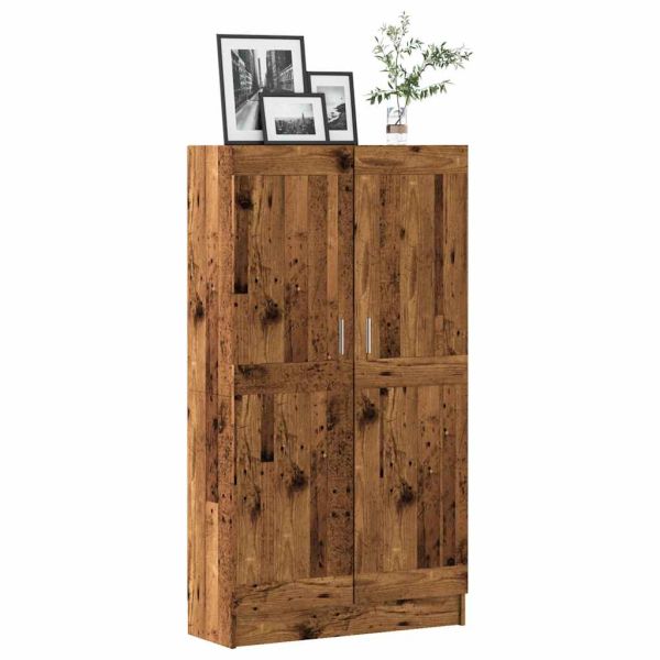 grāmatu plaukts, veca koka, 82,5x30,5x150 см, инженерно дърво