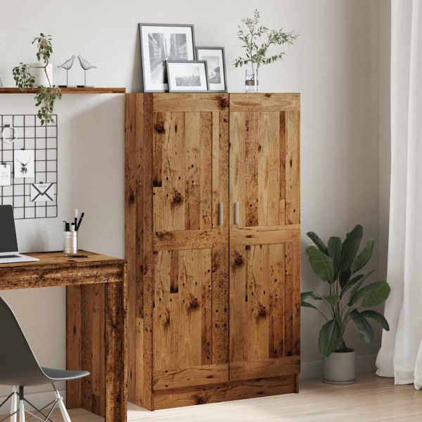 grāmatu plaukts, veca koka, 82,5x30,5x150 см, инженерно дърво