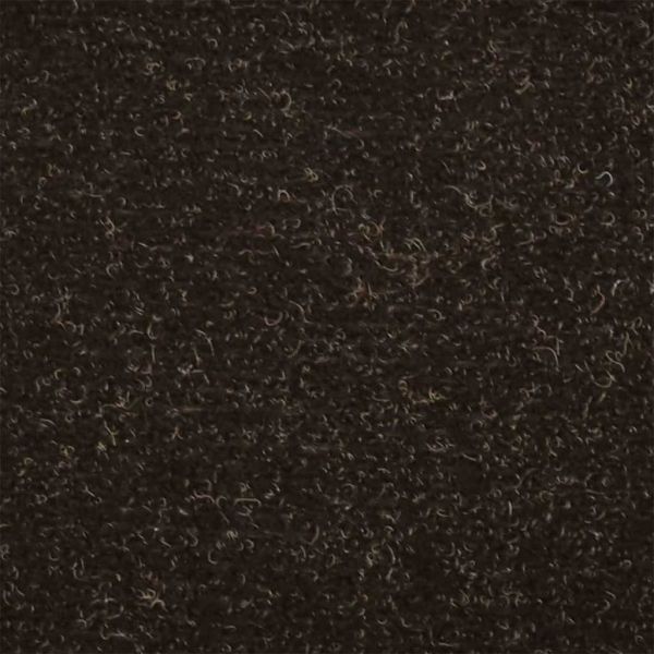 Самозалепващи се постелки за стълби, 20 бр., 65x21x4 см, тъмнокафяви, полукръгли, големи