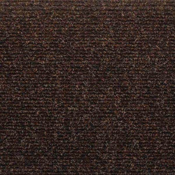 Изтривалки за стълби, самозалепващи се, 20 бр., 65x21x4 см, кафяви, полукръгли, големи