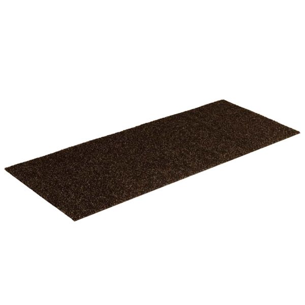 Изтривалки за стълби, самозалепващи се, 30 бр., 60x25 см, кафяви, правоъгълни