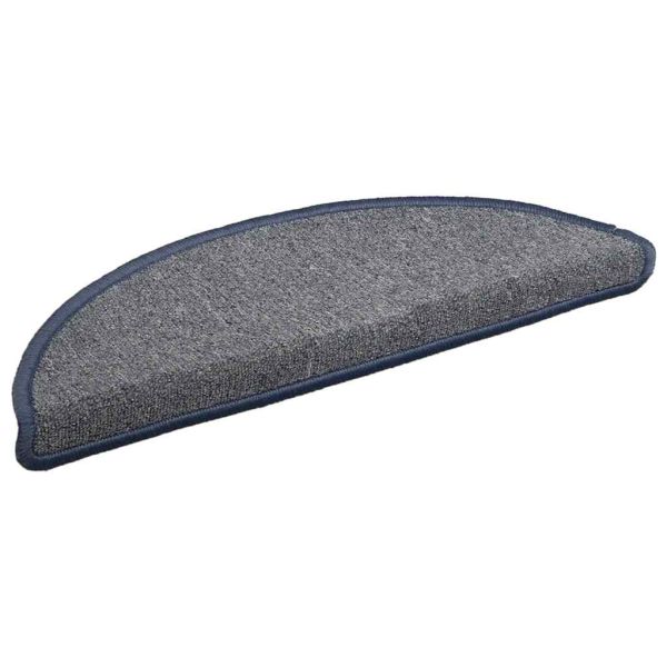 Изтривалки за стълби, 30 бр., 56x17x3 см, светло сиви и сини, полукръгли