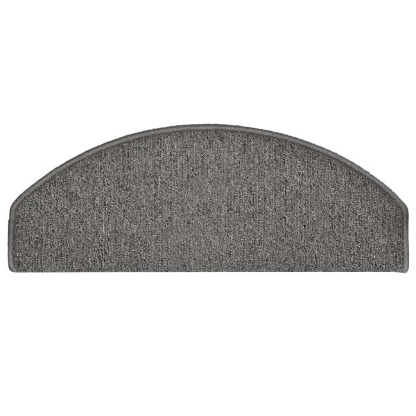 Изтривалки за стълби, 30 бр., 65x24x4 см, тъмносиви, полукръгли, големи