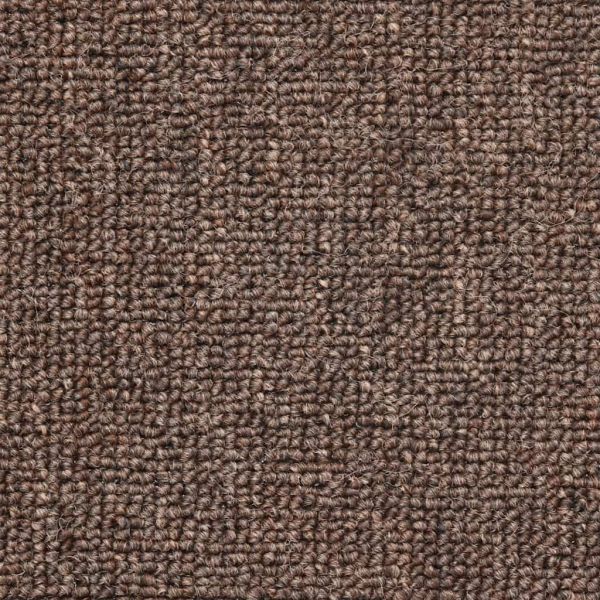 Изтривалки за стълби, 20 бр., 56x17x3 см, кафеенокафяви, полукръгли