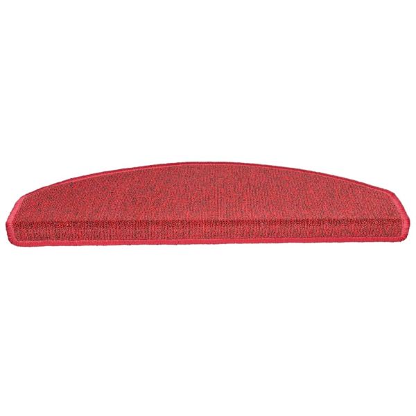Изтривалки за стълби, 20 бр., 65x24x4 см, червени, полукръгли, големи