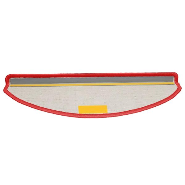 Изтривалки за стълби, 30 бр., 65x21x4 см, червени, полукръгли, големи