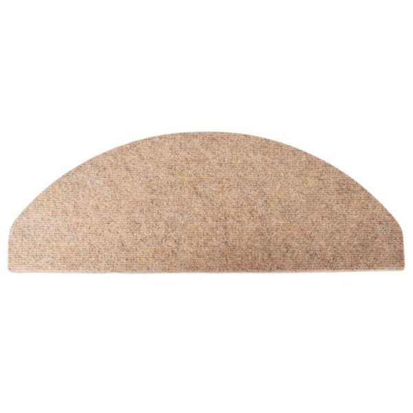Самозалепващи стелки за стъпала, 30 бр, бежови, 65x22,5x3,5 см