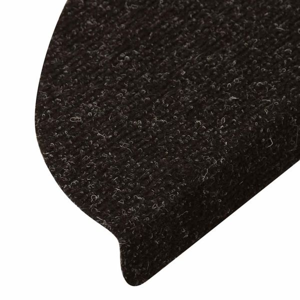 Самозалепващи стелки за стълби, 30 бр, антрацит, 56x17x3 см