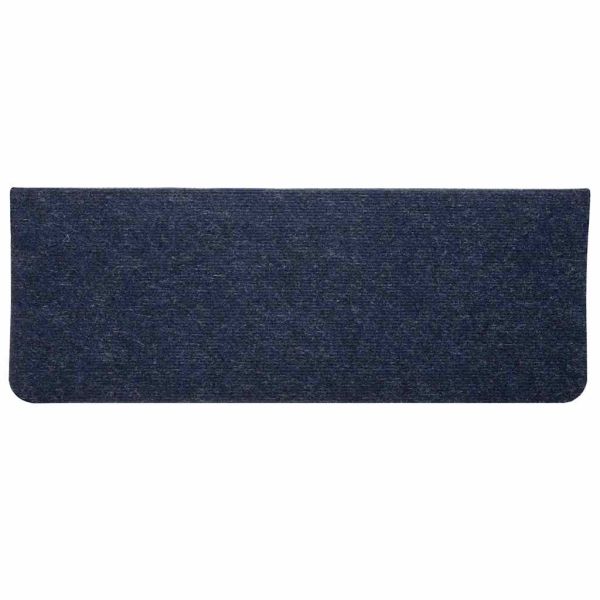 Самозалепващи стелки за стълби, 15 бр, 65x24,5x3,5 см, сини