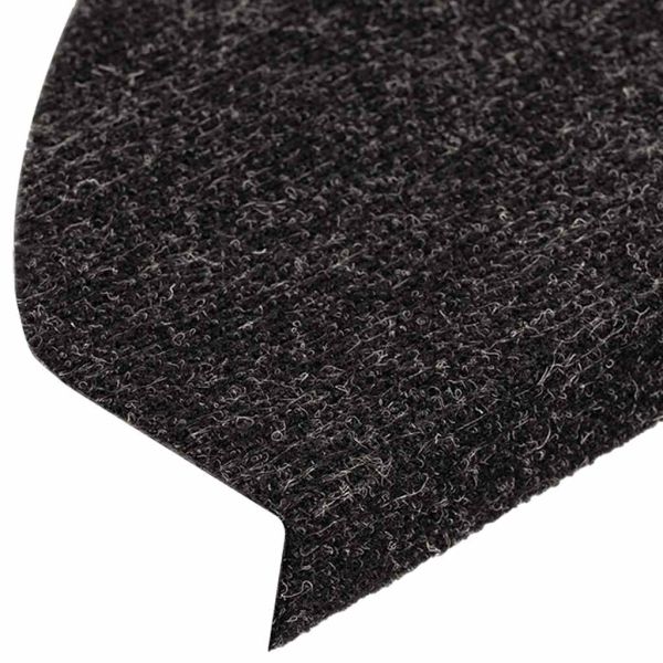 Самозалепващи стелки за стъпала 10 бр антрацит 65x22,5x3,5 см
