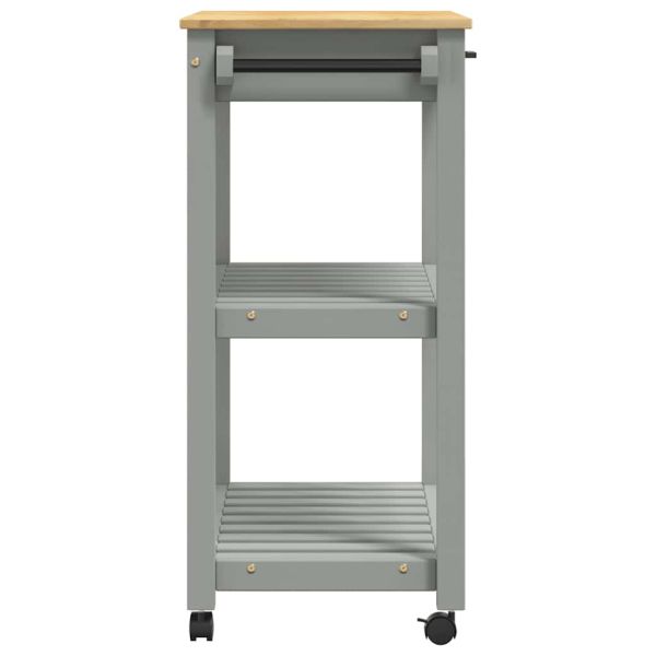 Кухненска количка "MONZA" 84x40x88,5 см борово дърво масив