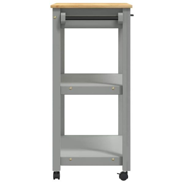 Кухненска количка "MONZA" 84x40x88,5 см борово дърво масив