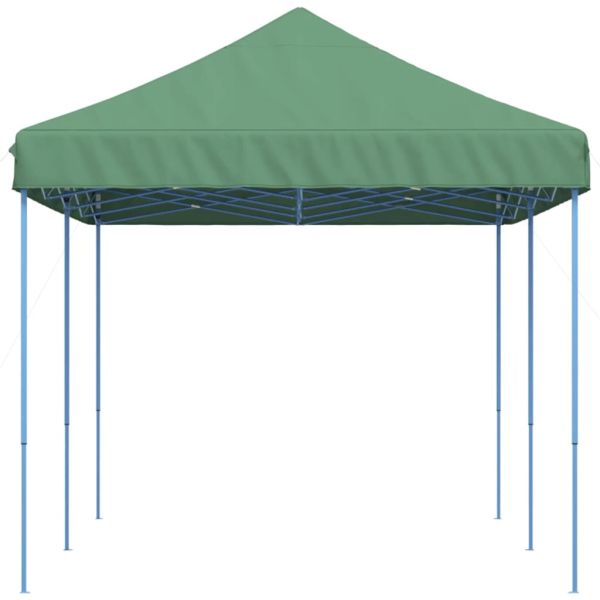 Сгъваема парти шатра, pop-up, зелена, 580x292x315 см