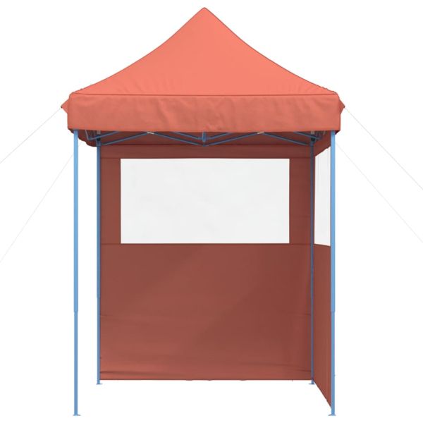 Сгъваема парти шатра pop-up с 2 странични стени теракота