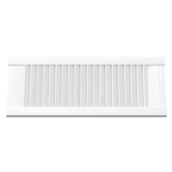 Врати за шкафове Louvred Design 2 бр. бели 69x29,5 cm