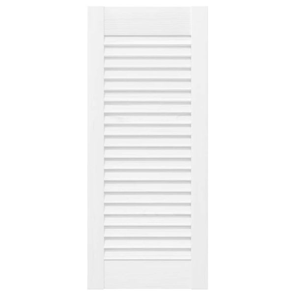 Врати за шкафове Louvred Design 2 бр. бели 69x29,5 cm