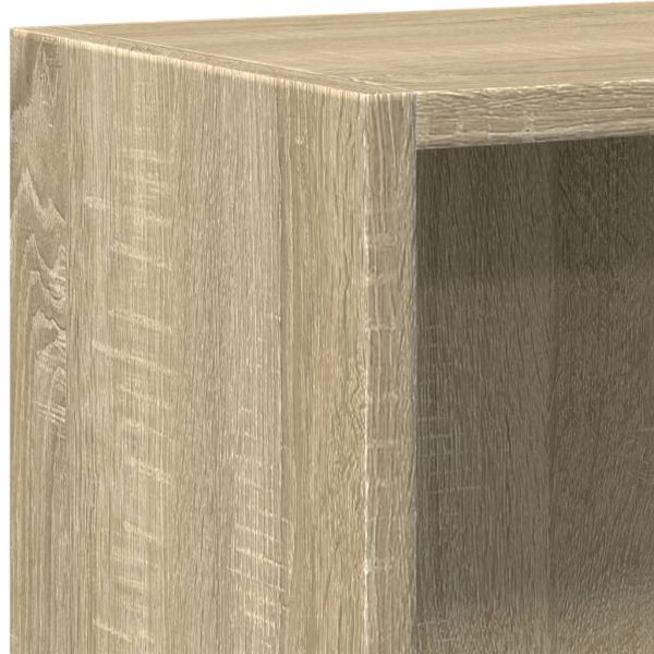 Етажерка за книги, дъб сонома, 40x24x75 см, инженерно дърво