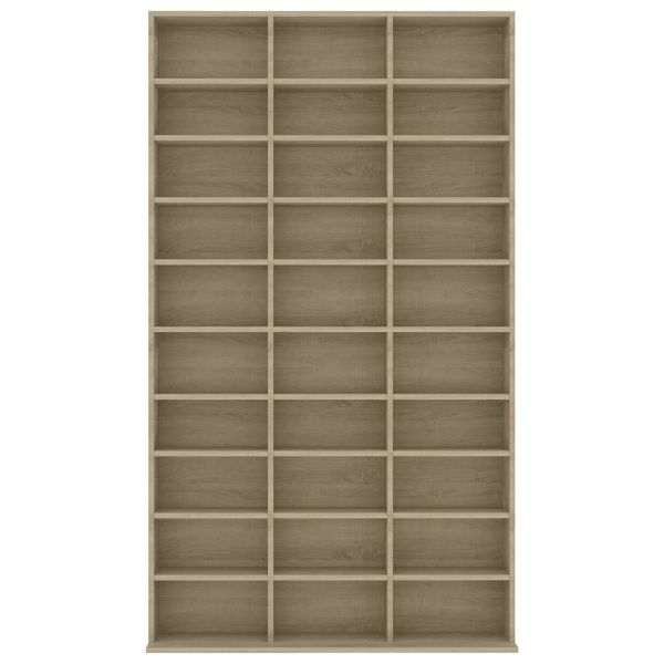 Етажерка за CD, сонома дъб, 102x23x177,5 см, инженерно дърво