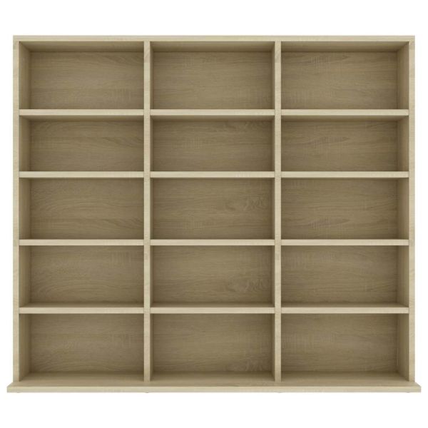 CD шкаф, дъб сонома, 100x23x89,5 см, инженерно дърво