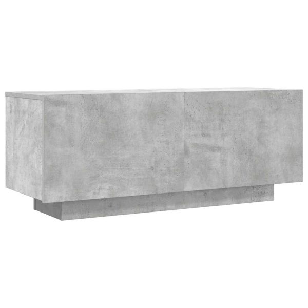 ТB шкаф, сив, 100x35x40 см, инженерно дърво