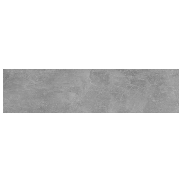 Рафтове, 4 бр, бетонно сиви, 40x10x1,5 см, инженерно дърво