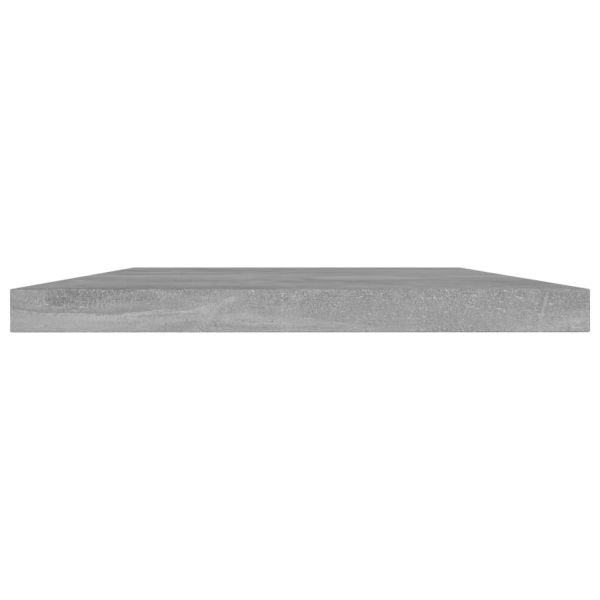 Рафтове, 4 бр, бетонно сиви, 40x20x1,5 см, инженерно дърво