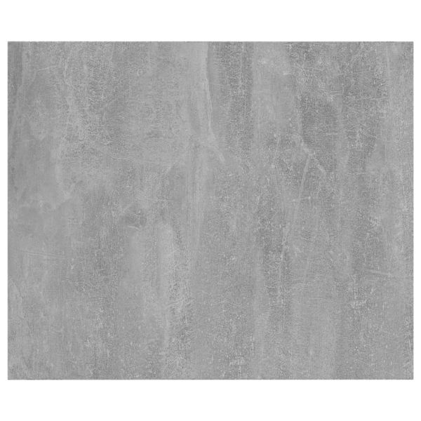 Рафтове за етажерка, 8 бр, бетонно сиви, 60x50x1,5 см, ПДЧ