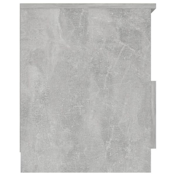 Нощни шкафчета, 2 бр, бетонно сив, 40x40x50 см, инженерно дърво