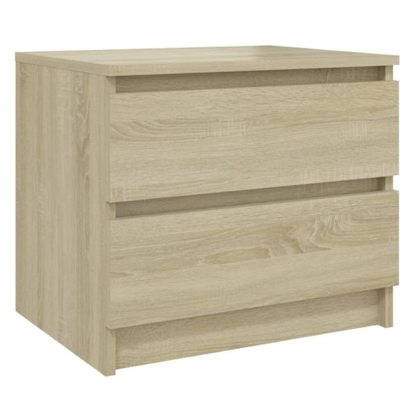 Нощни шкафчета 2 бр дъб сонома 50x39x43,5 см инженерно дърво